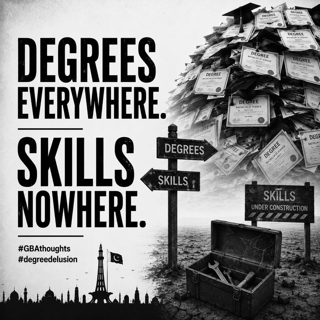 Degrees Everywhere. Skills Nowhere.