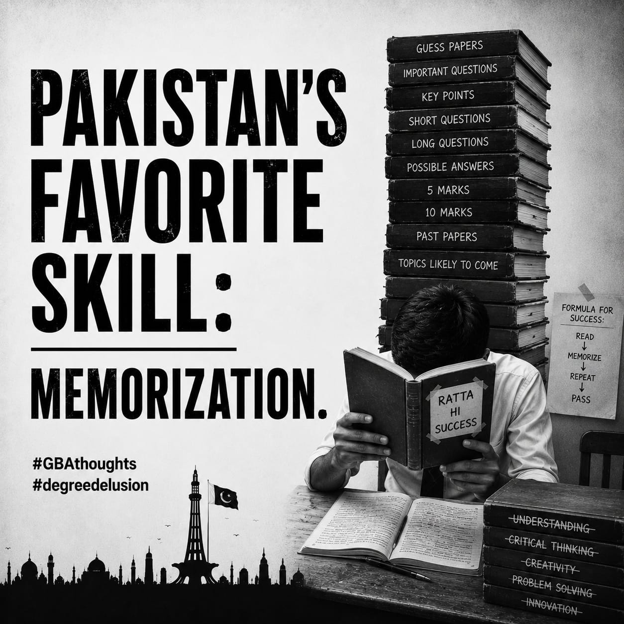 Pakistan's Favorite Skill: Memorization.